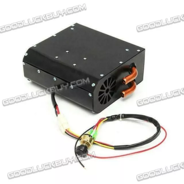 12V Universal Copper Underdash Compact Air Heater Heat 3 Speed Switch Car R W