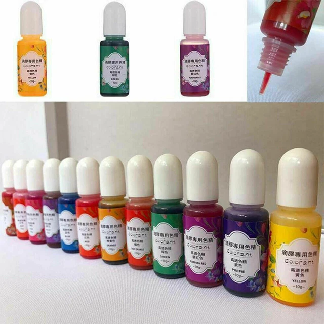 Epoxy UV Harz Farbstoff Epoxidharz Harzpigment DIY 13 Farben Set für Silikonform