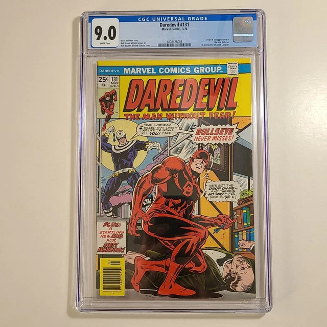 Daredevil #131, CGC 9.0 VF/NM, White Pages (Marvel, 1976) 1st App. of Bullseye