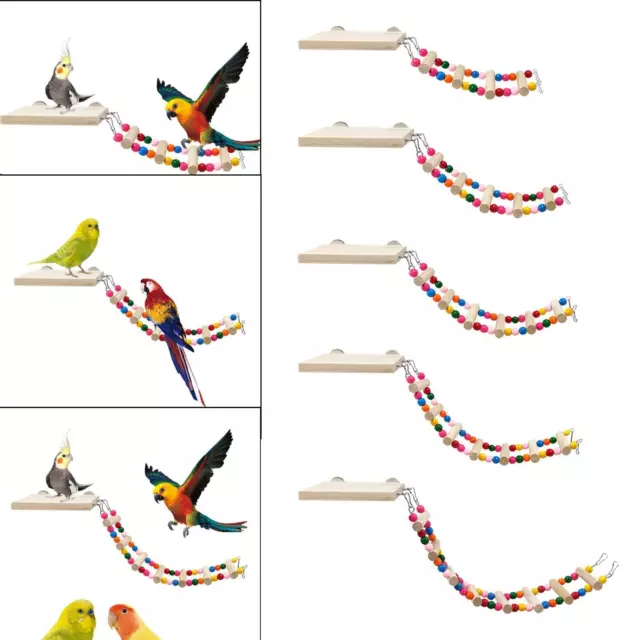 Support de cage à oiseaux en bois, jouets, perroquet, plate-forme de perche