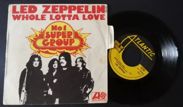 Led Zeppelin whole lotta love/Sweet Lovin' bad ATLANTIC SP languette IMP msp