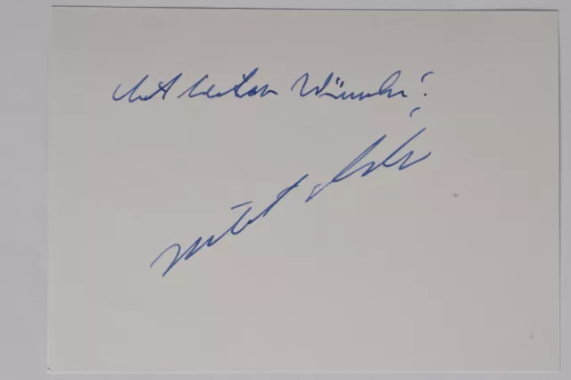 Hartmut Michel - Biochemiker - original Autogramm - ca. 10x15cm - Schriftstück