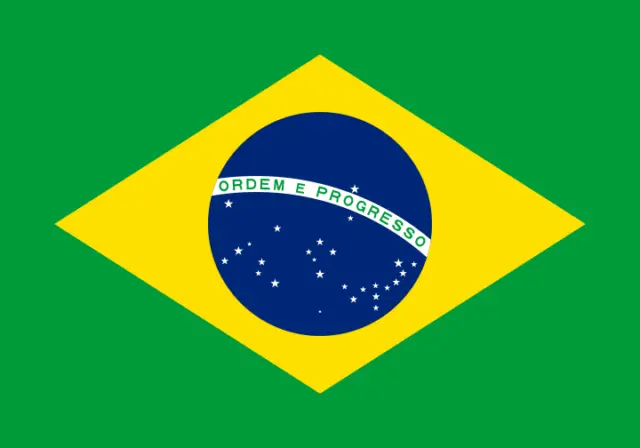 2x Auto Aufkleber Fahne Brasilien 8 cm Flagge Vinyl Sticker Flag Brazil