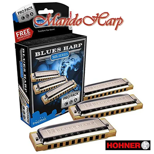 Hohner Harmonicas - M5330XP Blues Harp MS Pro Pack (Keys A, C and G) NEW