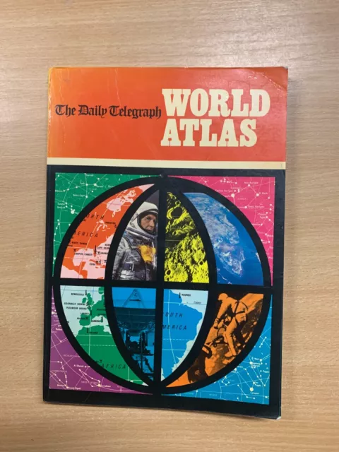 1968 " The Daily Telegraph Welt Atlas " Illustrierte Große Taschenbuch (P3)