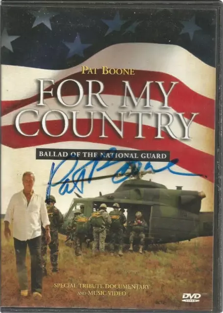 Pat Boone - For My Country: Ballad of the National Guard (DVD, 2008) AUTOGRAPHED
