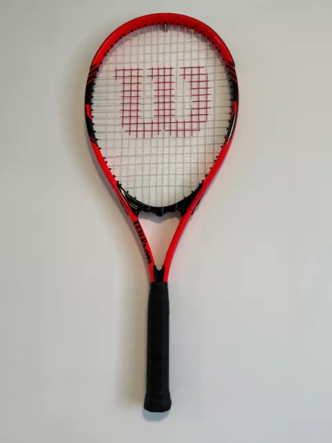 Wilson Tennis Racket Roger Federer (length: 27")(Grip:4 3/8") Stop Shock Red