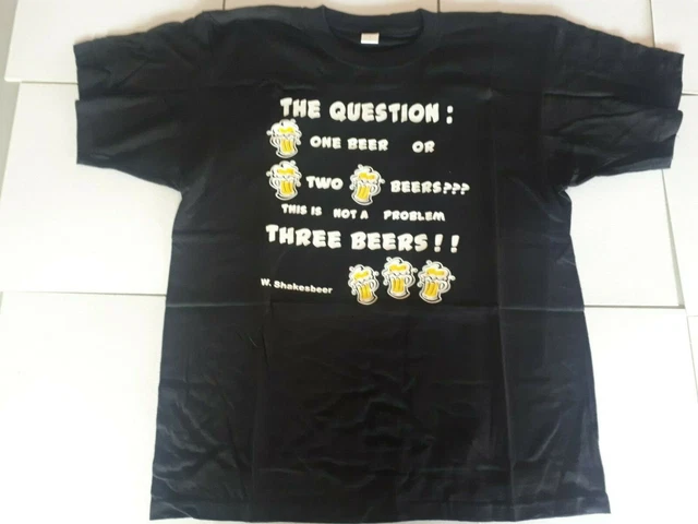 T-Shirt Spiritosa Birra Maglia Maglietta