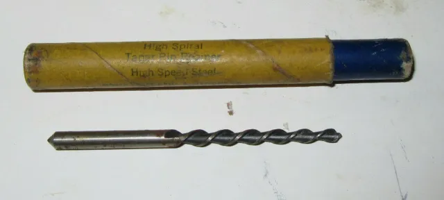 MORSE #1 High Spiral Taper Pin Reamer Bright HSS Helical Spiral 2-FL HHS 1683