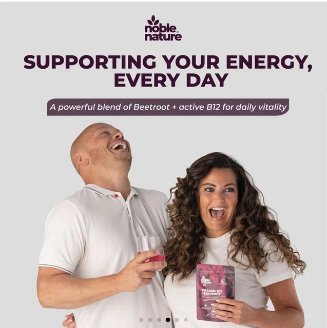 NOBLENATURE'S VITAMIN B12 & Beetroot Complex - Red blood cell formation ...