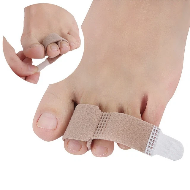 Vendaje enderezado del dedo del pie con material suave envoltura del dedo del pie para martillos