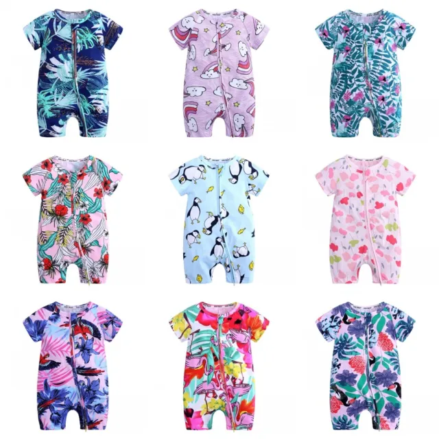 Regno Unito neonato bambino bambine tutina floreale tuta set vestiti
