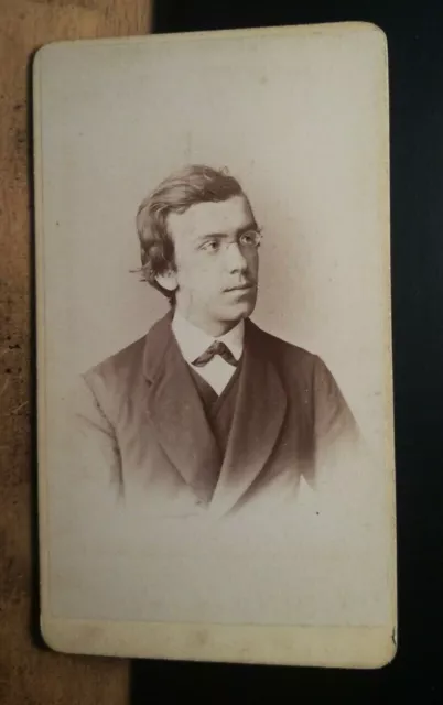 Mann mit Brille - ca. 1870er Jahre / CDV J. Samhaber Aschaffenburg