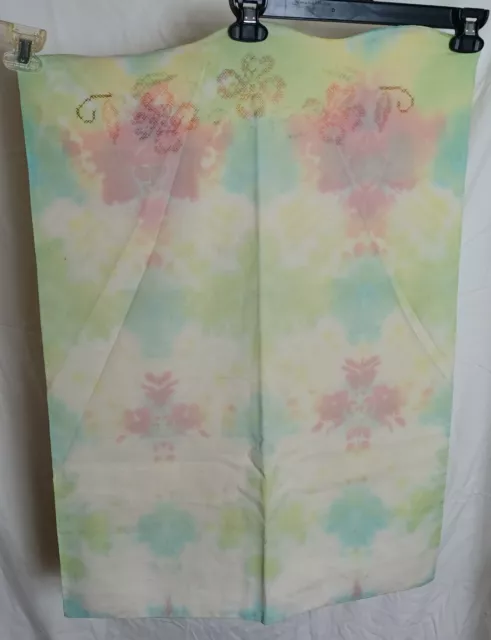 Tie Dye Pillowcase~Standard Size~abstract multicolor pastels~Great Upcycle