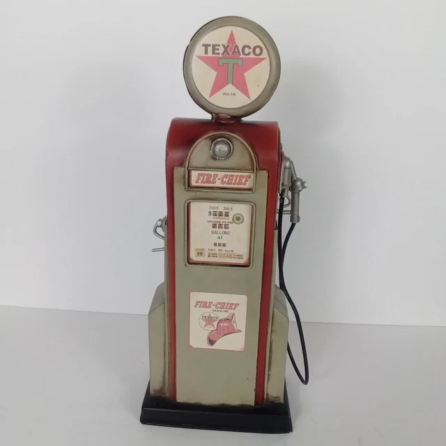 Vintage Metal Texaco Fire Chief Gas Pump Replica 14" Vintage Metal Texaco Fire Chief Gas Pump Replica 14"