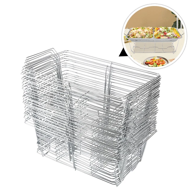 24 Pack Chafing Wire Rack Buffet Stand Full Size Chafing Food Warmer Dish Stand
