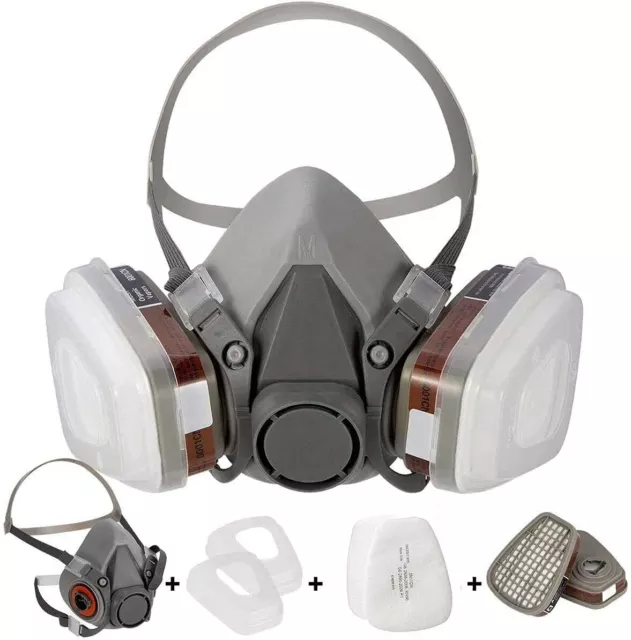 Reusable Respirator,Breathing Protection Mask,Paint Face Cover for Painting,Dust