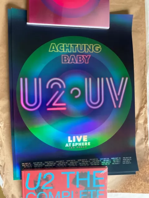 U2 Achtung Baby Live at Sphere Las Vegas LAST Poster FULL DATES!