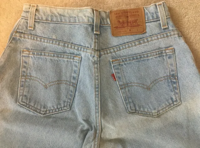 WOMEN'S LEVI'S SIZE 8 Jeans 551 Light Blue Denim Vintage $29.99 - PicClick