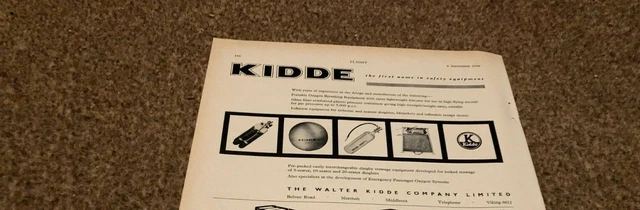 (Ac47) Advert 5X8" The Walter Kidde Company Ltd - Portable Oxygen Breathing Eqp