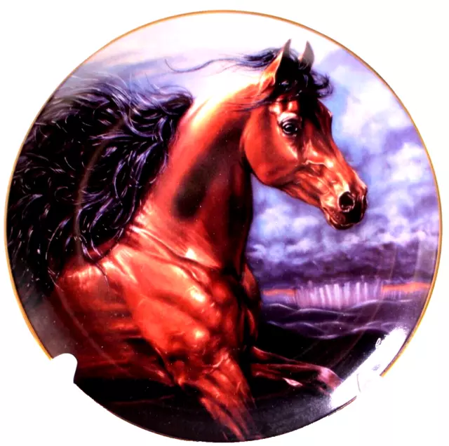 1993 Chosen Champion Noble and Free by S, Morton Danbury Mint Collector Plate