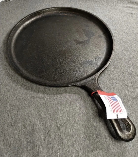 Lodge 90G 10 1/2” inch Old Style Cast Iron Flat Griddle Skillet Pan Made In USA
