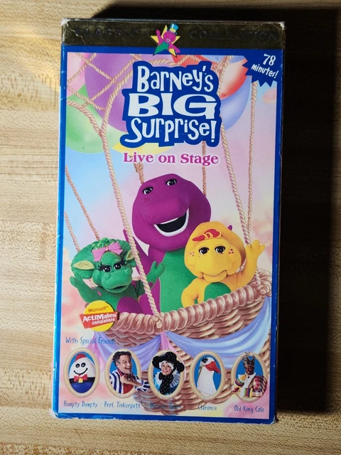 Barney Barneys Barney S Big Surprise Live On Stage Vhs Videotape 11 16 Barney Barneys Barney S Big Surprise Live On Stage Vhs Videotape 11 16