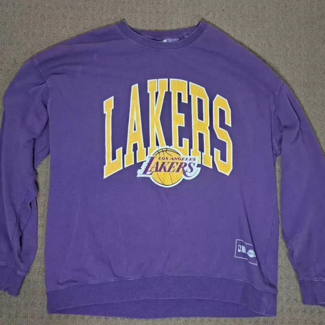 Los Angeles Lakers Jumper Mens Extra Large Purple NBA Sweatshirt