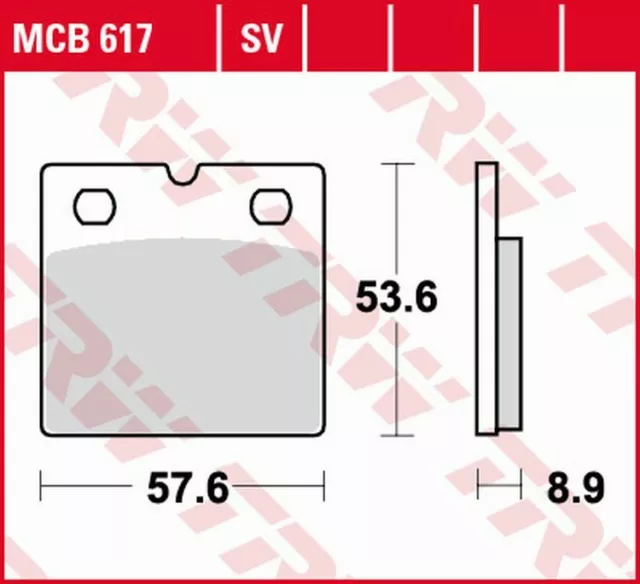 TRW Sinter Bremsbeläge vorne für BMW R65 , R80 , R80 RT/2 , R100 RT