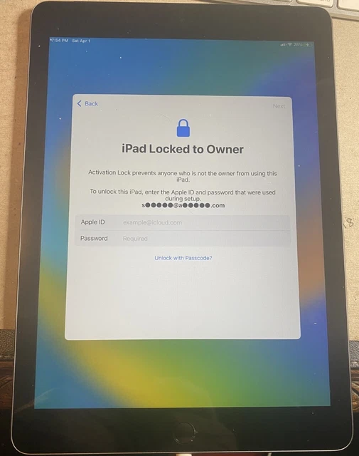 9.7” Apple iPad A1823 5th Generation, Wi-Fi, Gray, PARTS/REPAIR