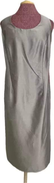 Jessica Howard Women's Evening Jacket Dress Gray Beaded Jacquard Size 16W 3
