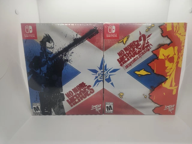 Brand New No More Heroes 1+2 Limited Run Collectors Edition Switch