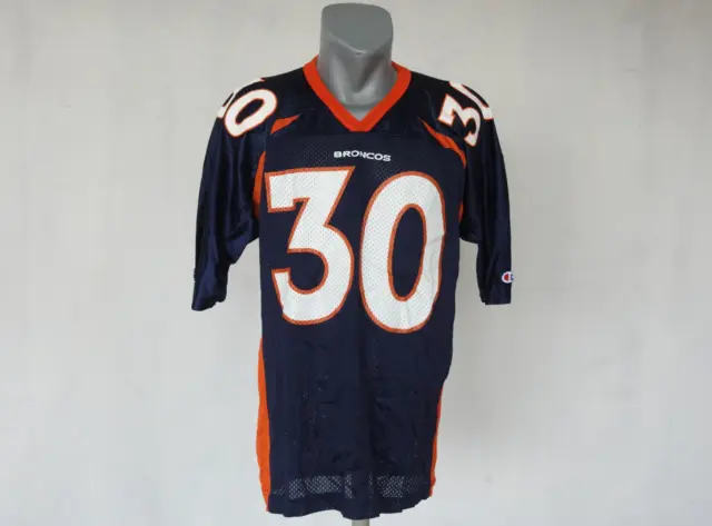 Denver Broncos Jersey #30 Davis Champion Navy Blue Shirt Size XL NFL Football