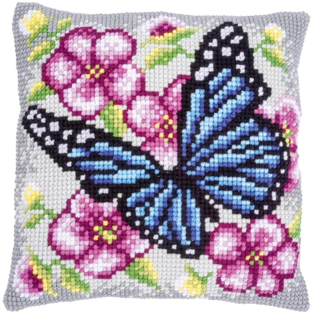 Kit Coussin Au Point De Croix Vervaco - Dessin Gorjuss 'Les Mots' - Tissu Imprimé - Neuf