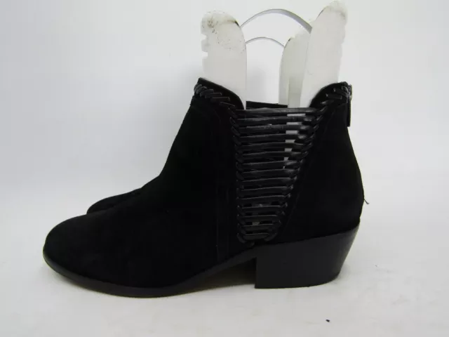 Vince Camuto Womens Size 10 M Black Suede Zip Ankle Fashion Boots Bootie