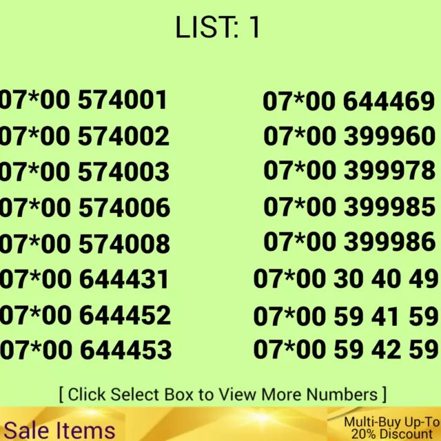 Gold Easy Mobile Number Memorable Golden Platinum Uk Pay As You Go Sim Card