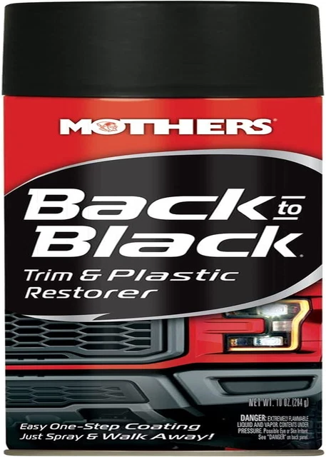 06110 Back-To-Black Trim & Plastic Restorer Aerosol, 10 Oz.