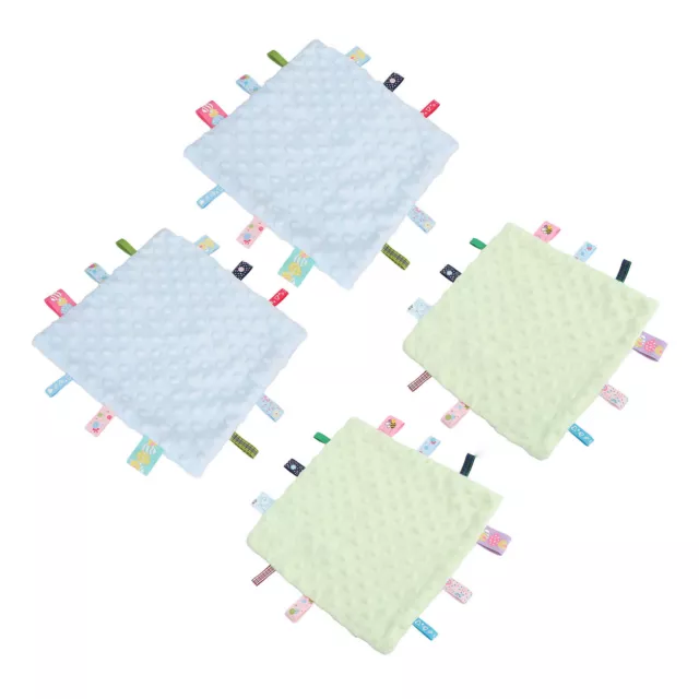 2pcs Baby Tags Coperta Di Sicurezza Cotone 3D Particle Sviluppo Sensoriale