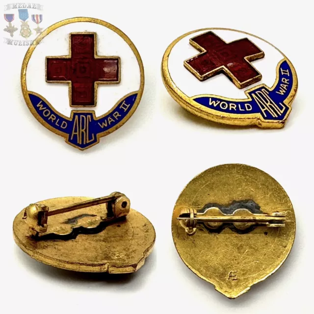 Wwii U.s. American Red Cross Service Badge Pat. 2066969 Arc Ww2