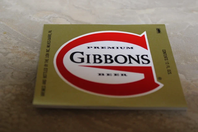 50 Vintage Lion Inc. Gibbons Beer Labels Wilkes-Barre, PA