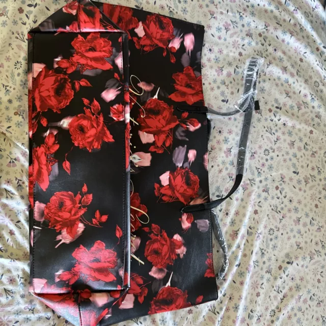 VICTORIA SECRET FLORAL Tote Rose Flowers Weekender Bag Limited