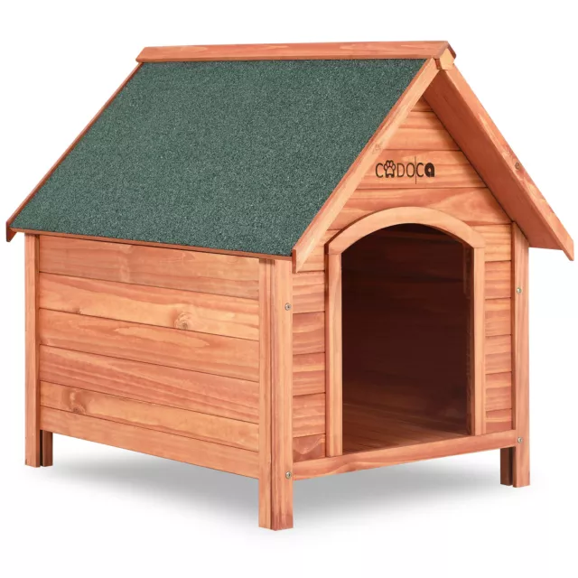 Niche pour chiens avec toit en pente et renforcé- Abri pour chien en bois - 82cm