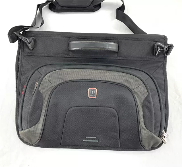 TUMI T-Tech Black Nylon Tri-Fold Carry On Garment Bag Luggage