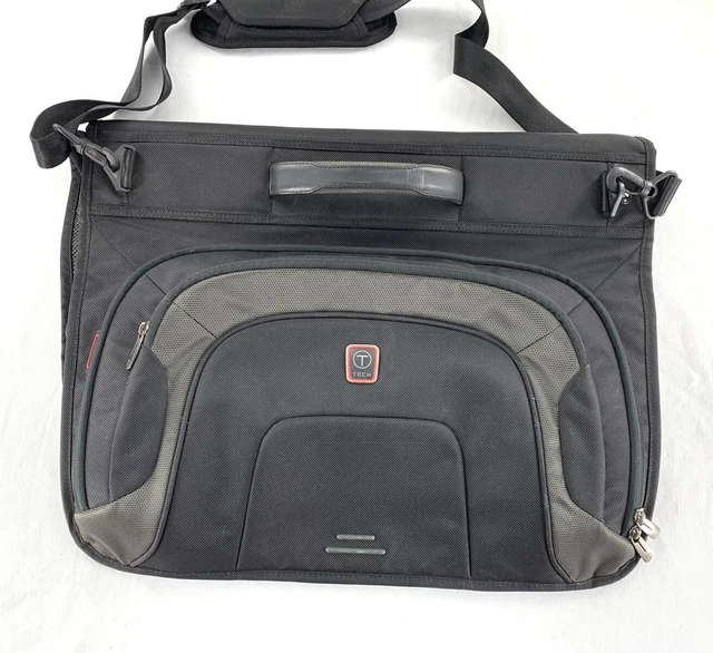 TUMI T-Tech Black Nylon Tri-Fold Carry On Garment Bag Luggage