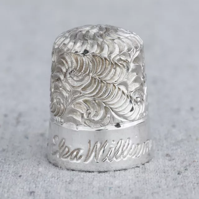 Vintage Sterling Silver Elsa Williams School of Needlework Simons Bros Thimble