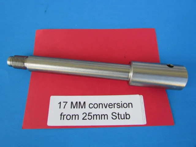Birel Freeline convert 25 mm shaft to 17 mm spindle stub  Sold by the piece