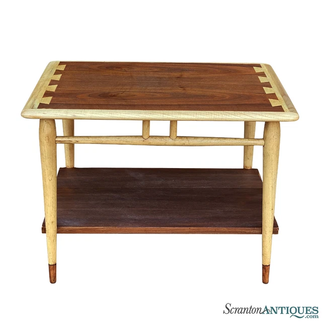 Mid-Century Modern Lane Acclaim Walnut Dovetailed End Table