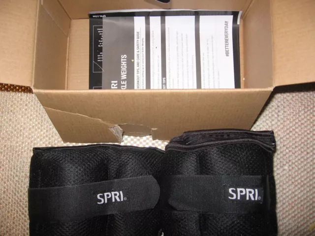Pair of 2 SPRI 5 LB Adjustable Ankle Weight New in Open Box 3