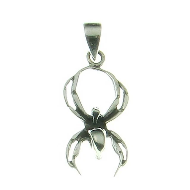 Collana Con Ciondolo Ragno E Pietra Di Luna In Argento 925 | Gioiello Misterioso Per Halloween - 5