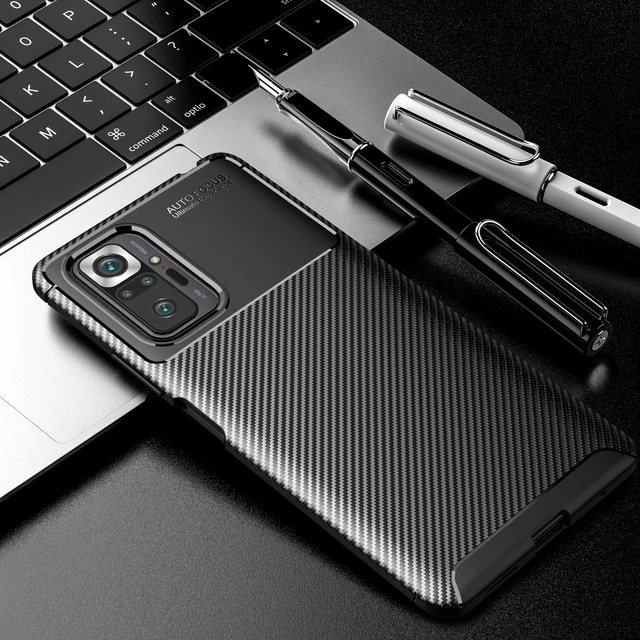 Hülle Für Xiaomi 10T Lite Redmi Note 11 10 9 Pro 9S Schutz Bumper Carbon Look